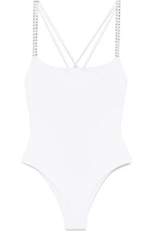 FISICO Bañador con apliques de strass