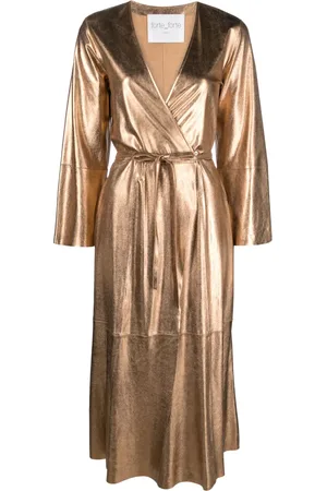 FORTE FORTE Vestido midi cruzado