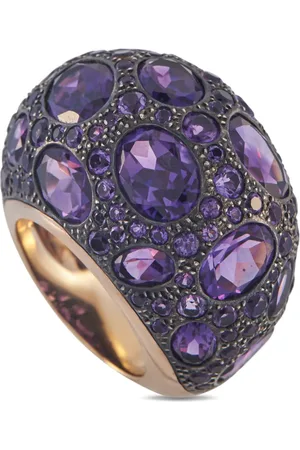 Pomellato Anillo Tabou en oro amarillo de 18 ct con amatista