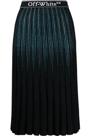 OFF-WHITE Falda de rayas con purpurina