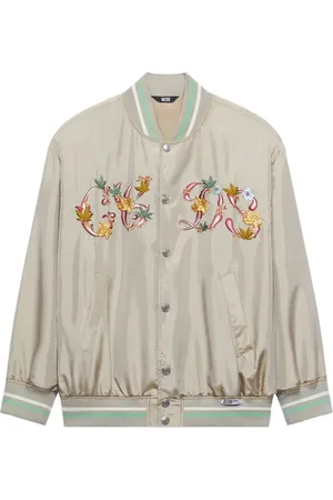 GCDS Chaqueta bómber con bordado floral