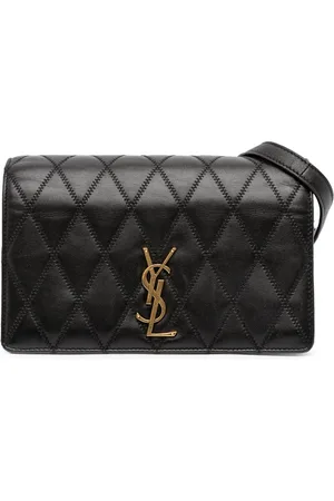 Saint Laurent Bandolera Angie de piel de borrego acolchada con correa de cadena 2019