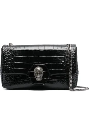 Philipp Plein Bolso de hombro con cristales y calavera