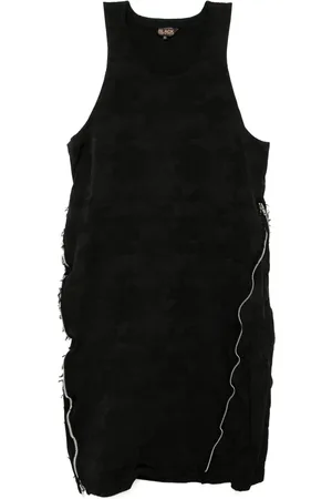 Comme des Garçons Vestido con motivo militar en jacquard