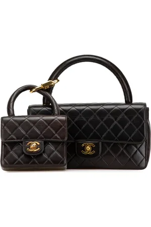 CHANEL Bolso de mano Kelly Set con asa 1994-1996