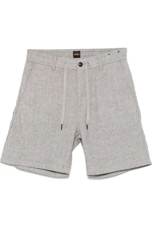 HUGO BOSS Bermudas chino flameadas