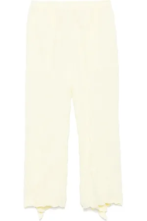 Issey Miyake Pantalones con efecto arrugado