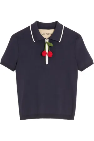 VALENTINO GARAVANI Polo con charm Cherry