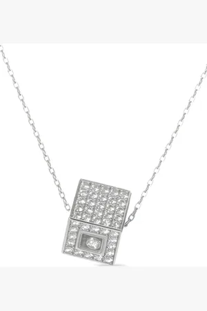 Chopard Collar Happy diamonds en oro blanco de 18 ct