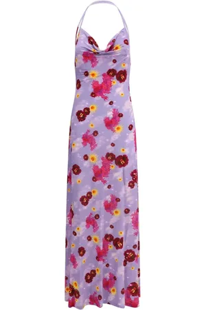 MACCAPANI Vestido largo con estampado floral
