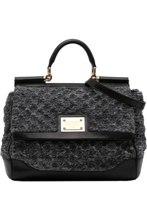 Dolce & Gabbana Bolso satchel Miss Sicily de lana con detalle de ganchillo 2010-2024