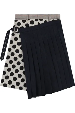 Charles Jeffrey Loverboy Falda plisada con estampado de lunares