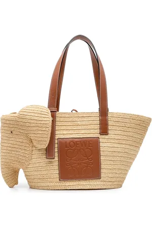 Loewe Bolso shopper Raffia Elephant Basket Bag mediano 2021