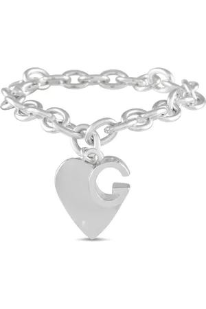 Gucci Pulsera en plata de ley con charm de corazón