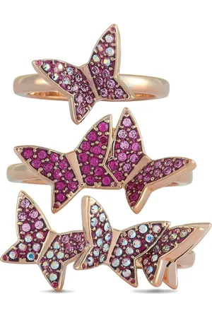 Swarovski Set de tres anillos Lilia