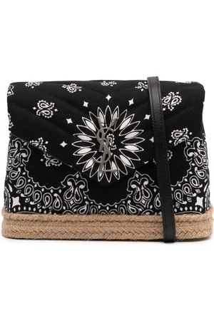 Saint Laurent Bandolera Loulou Toy de algodón con estampado Bandana 2018