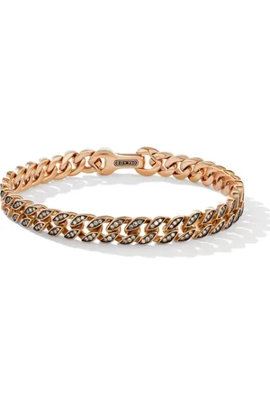 David Yurman Pulsera Curb Chain de 8 mm en oro de 18 ct