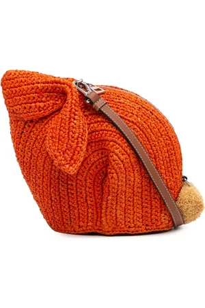 Loewe Bandolera Bunny de rafia mini 2010-2024