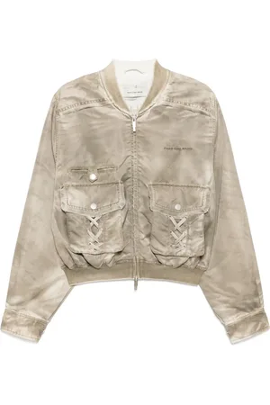 Feng Chen Wang Chaqueta bómber con logo bordado