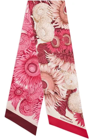 Salvatore Ferragamo Fular con estampado Sunflower