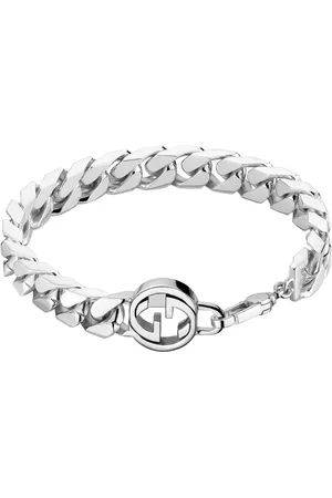 Gucci Pulsera Interlocking G en plata de ley