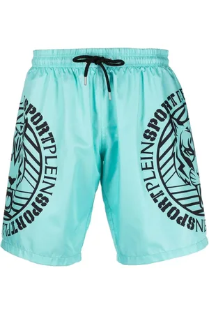 Philipp Plein Bañador Tiger con logo estampado