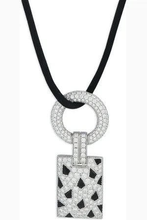 Cartier Collar Panthère de en oro blanco de 18 ct con diamantes y ónix