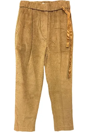 Brunello Cucinelli Pantalones con cierre de botón