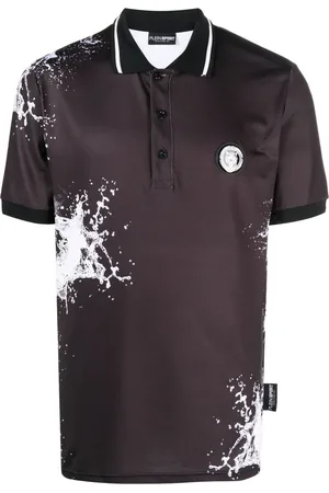 Philipp Plein Polo con motivo de salpicadura