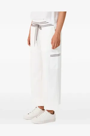 BIANCALANCIA Pantalones con detalle a rayas