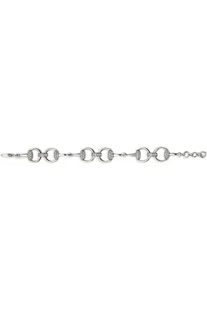 Gucci Pulsera Horsebit en oro blanco de 18 ct con diamantes