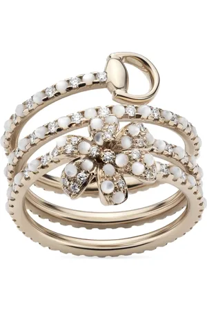 Gucci Anillo Flora en oro amarillo de 18 ct