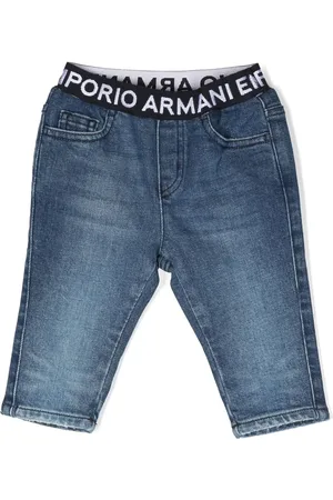Emporio Armani Vaqueros slim con logo en la cinturilla