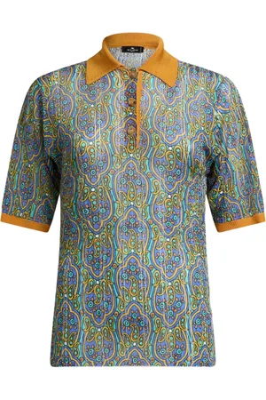 Etro Polo de punto estampado