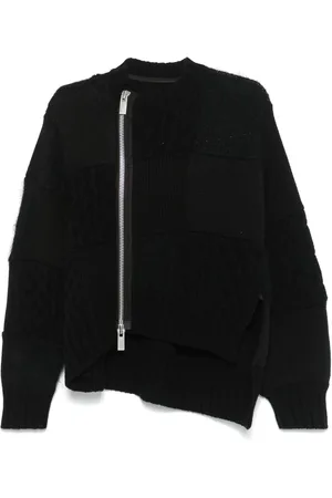 SACAI Cárdigan con diseño patchwork