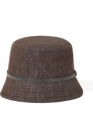 Brunello Cucinelli Sombrero de pescador con detalle de cadena Monili