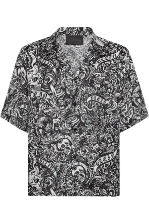 Philipp Plein Camisa Tattoo de manga corta