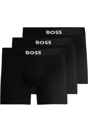 HUGO BOSS Pack de tres calzoncillos con logo en la cinturilla