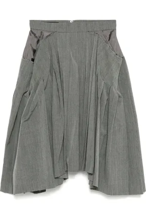 pushBUTTON Falda con pliegues