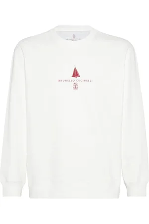 Brunello Cucinelli Sudadera con logo estampado