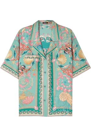 VERSACE Camisa Underwater Barocco de manga corta