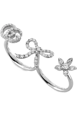 Gucci Anillo Flora en oro blanco de 18 ct