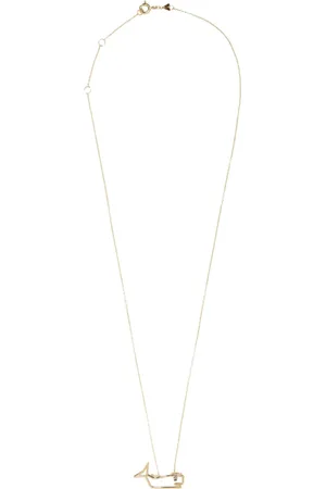Aliita Collar Tiburón en oro amarillo de 9 ct con zafiro