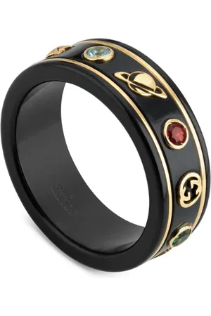 Gucci Anillo Icon en oro amarillo de 18 ct con topacio y corindón