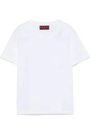 Gucci Camiseta con logo de cristales