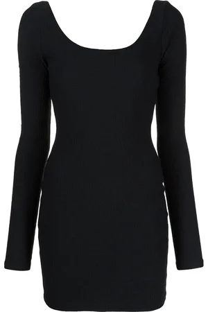 Alexander Wang Vestido de punto con cuello redondo