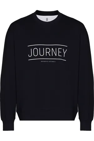 Brunello Cucinelli Sudadera con logo y cuello redondo