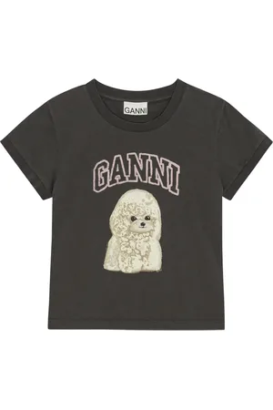 Ganni Camiseta con logo estampado