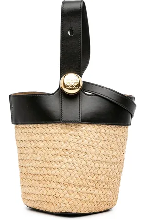 Loewe Bolso bombonera de rafia mini 2024