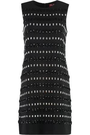 Max Mara Vestido corto con detalle de cristales